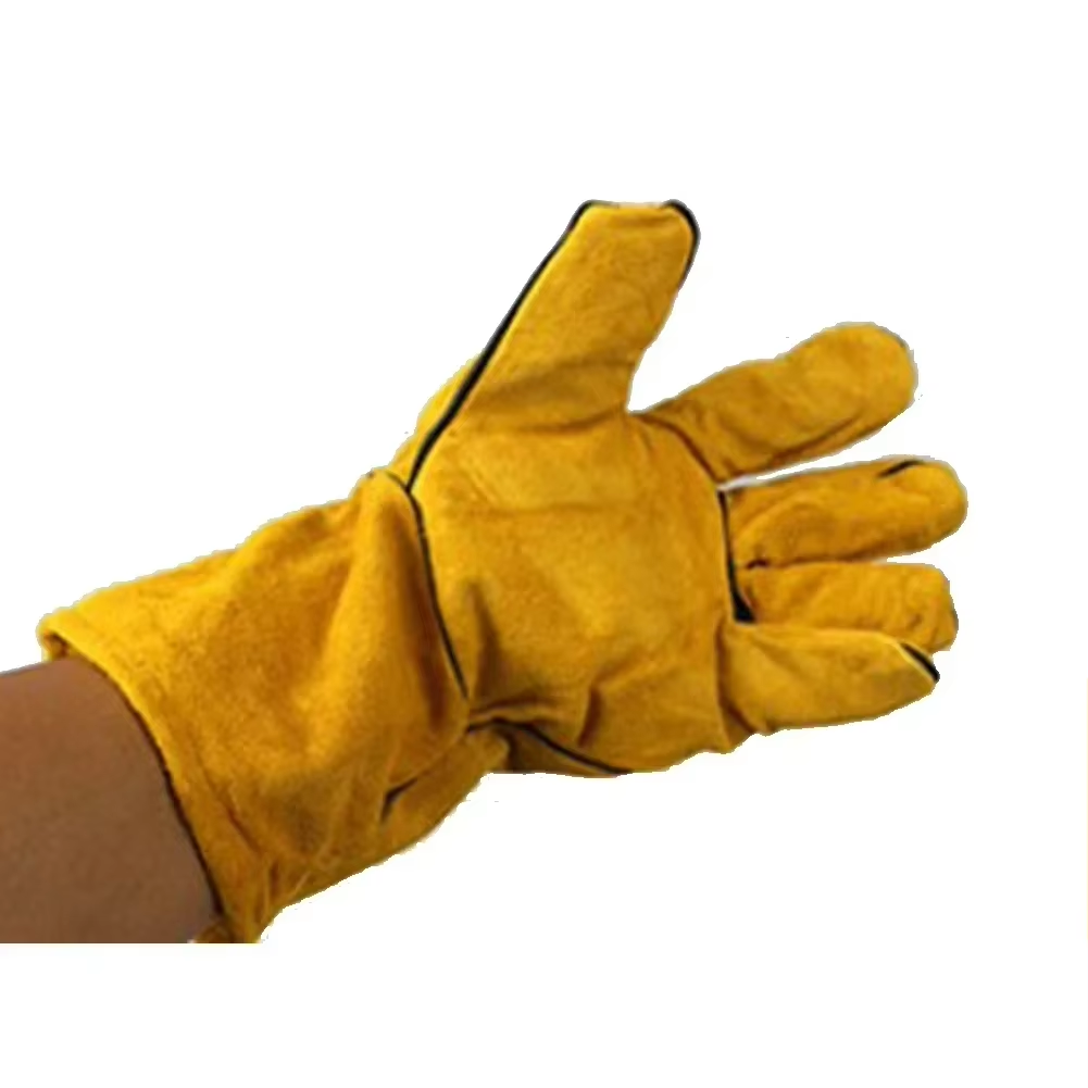 Leather Work Organiser - Flame-retardant Welding Work Gloves Heat-proof Metal