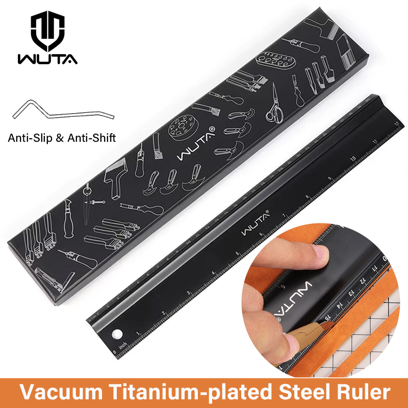 Leatherwork Projects - WUTA Leather Cutting Ruler Safety Ruler