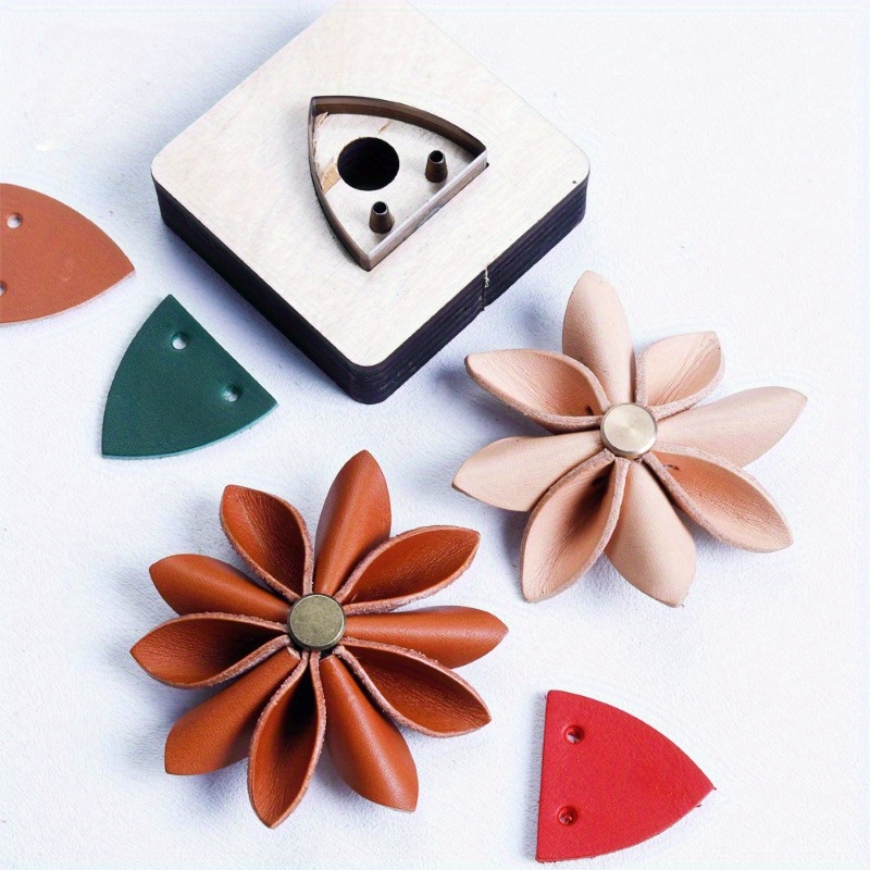 Leatherwork Projects - Leather Cutting Die Flower Petal Shape