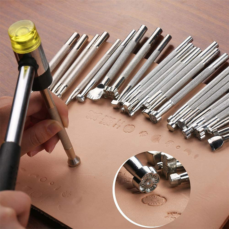 20Pcs Leather Stamping Tools L - Leather Work Organiser recension och pris