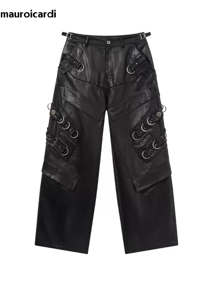 Mauroicardi Spring Autumn Cool - Leather Work Pants recension och pris