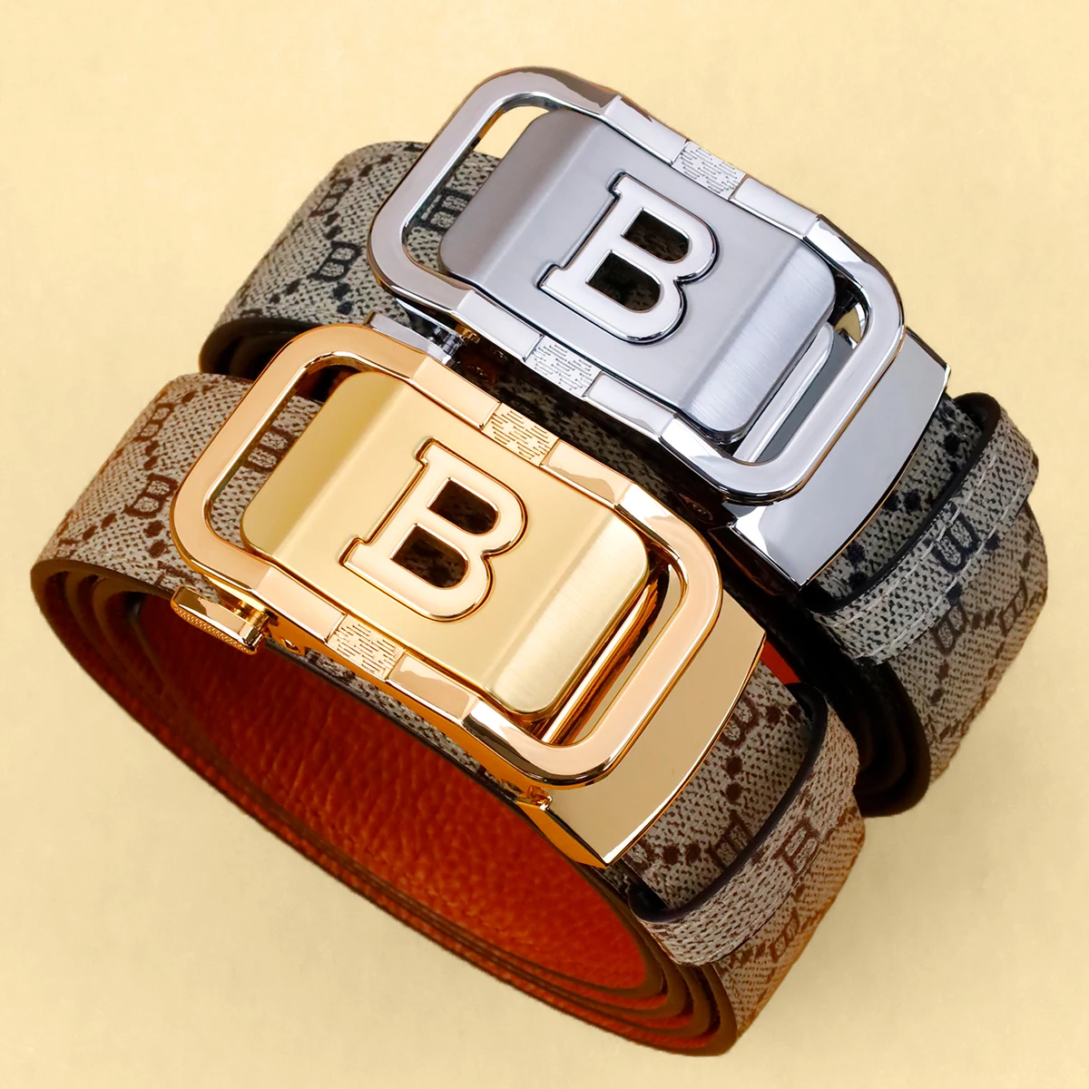 Men's Leather Belt with Automa - Leather Works Belt recension och pris