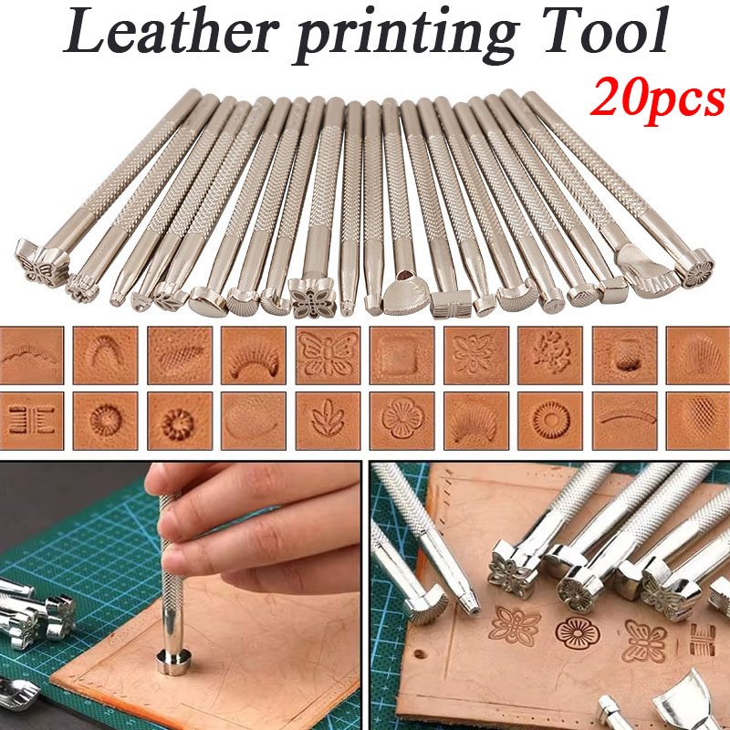 20pcs Leather Seal Carving Too - Leatherwork Kit recension och pris