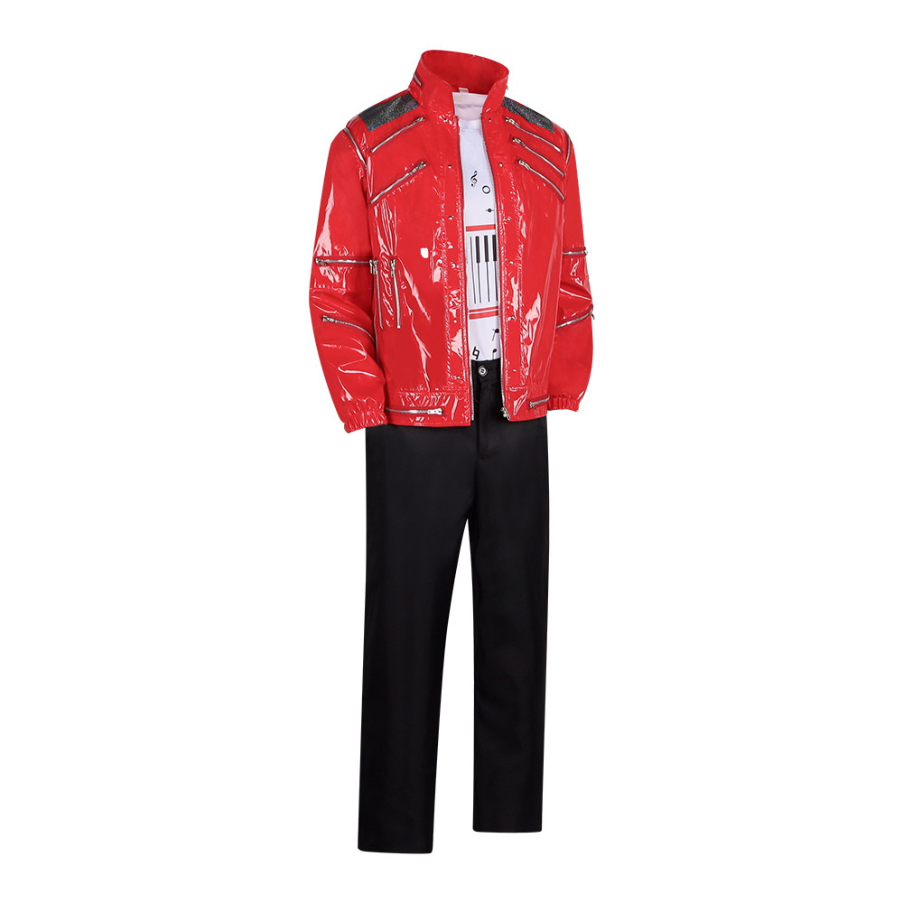 Men Red Leather Jacket Michael - Leather Work Pants recension och pris