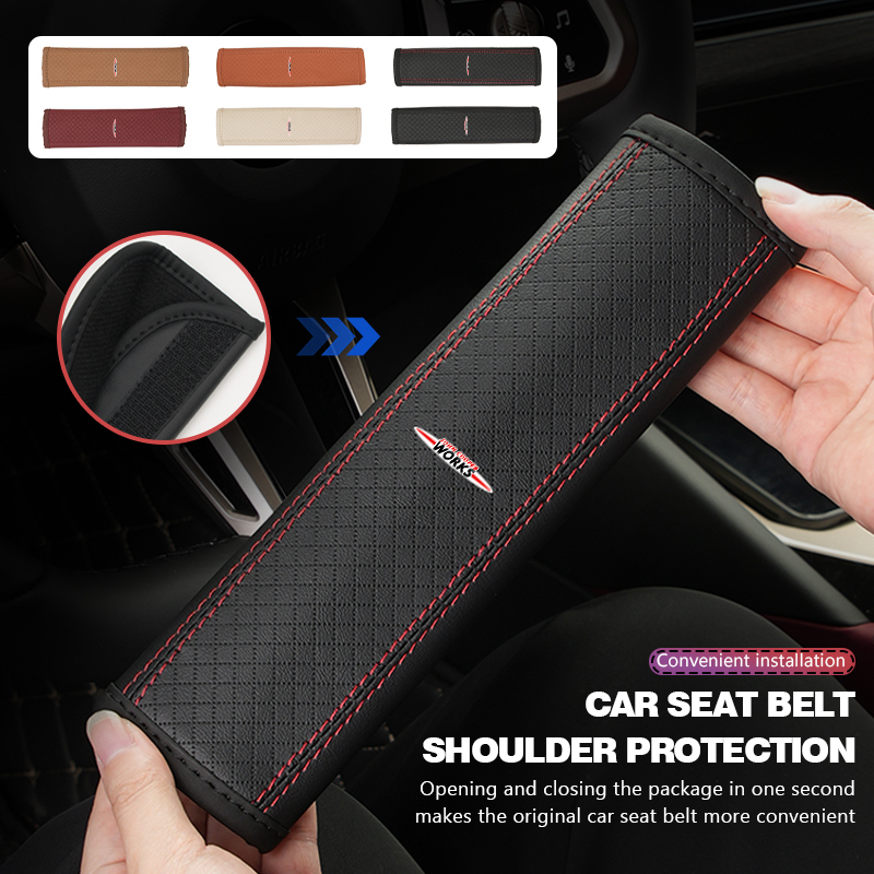Leather Car Seat Belt Protecto - Leather Works Belt recension och pris