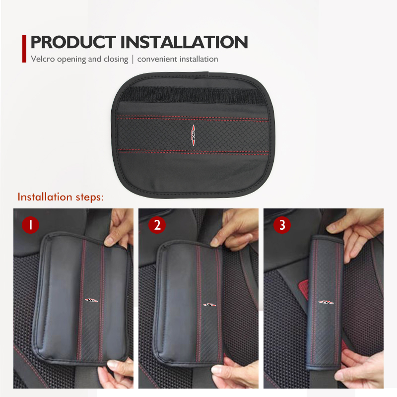 Leather Car Seat Belt Protecto - Leather Works Belt recension och pris