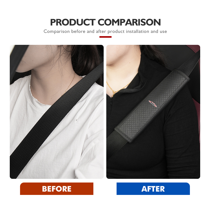 Leather Car Seat Belt Protecto - Leather Works Belt recension och pris