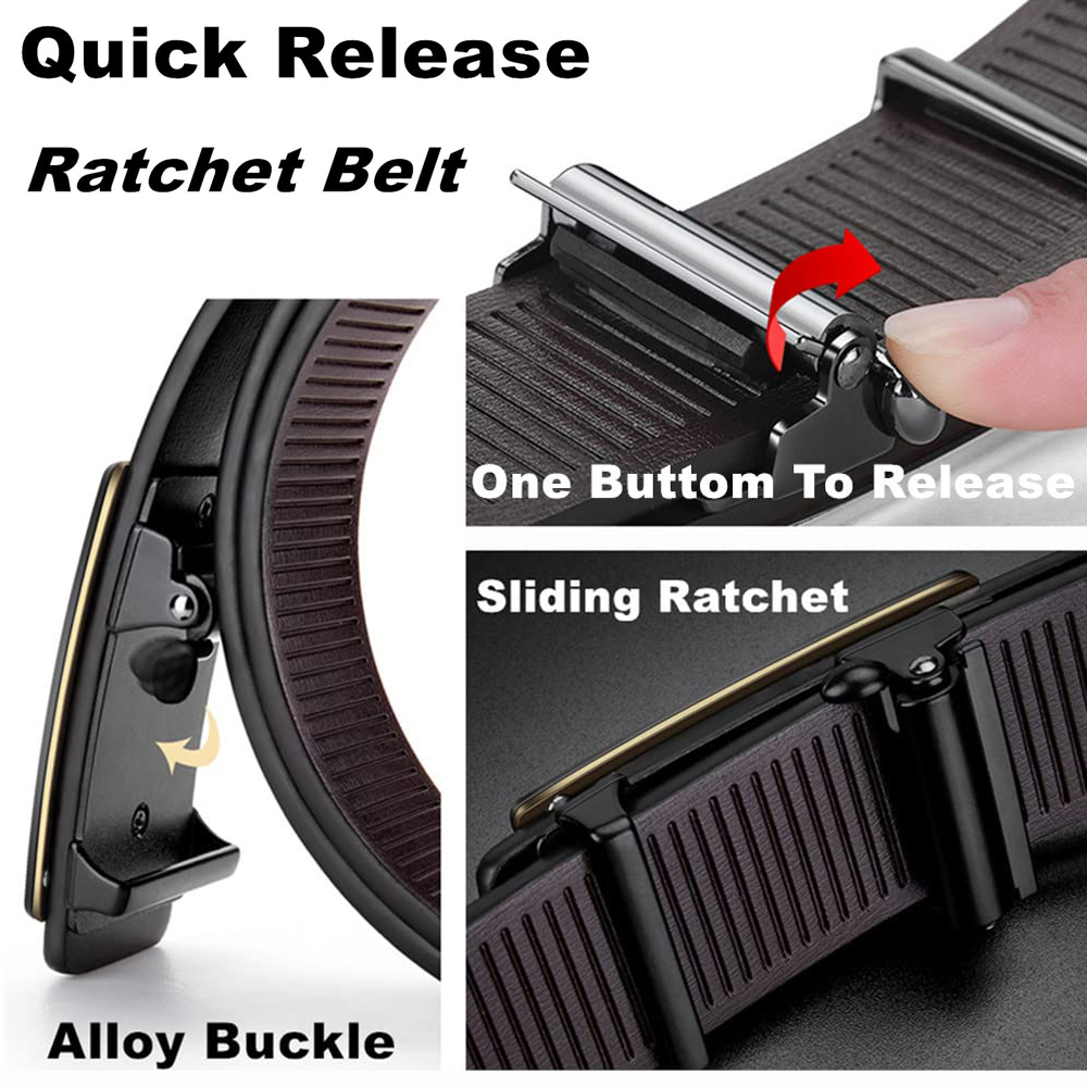 Stylish Men's PU Leather Belt  - Leather Works Belt recension och pris