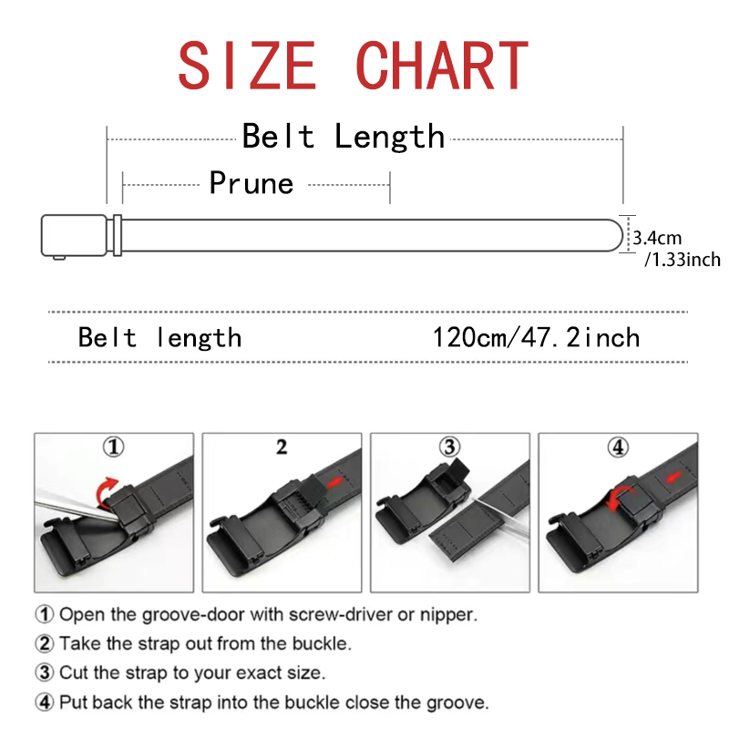 Business Men's Belt Metal Auto - Leather Works Belt recension och pris