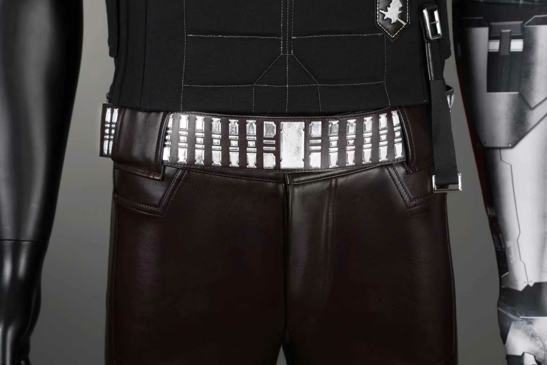 Johnny silverhand Cosplay Cost - Leather Work Pants recension och pris