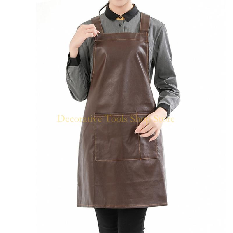 QX2E Artificial Leather Waterp - Leatherwork Apron recension och pris