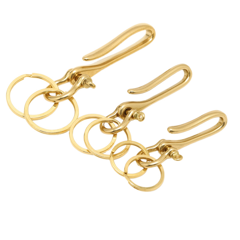 Brass Cloth Hook U-Shaped Key  - Leatherwork Hardware recension och pris