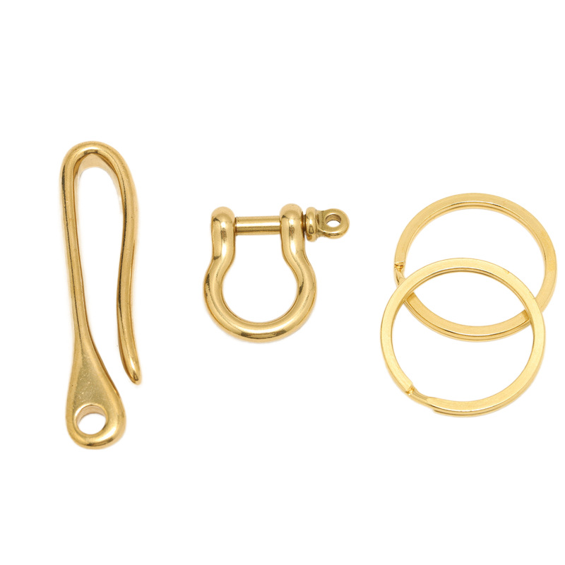 Brass Cloth Hook U-Shaped Key  - Leatherwork Hardware recension och pris