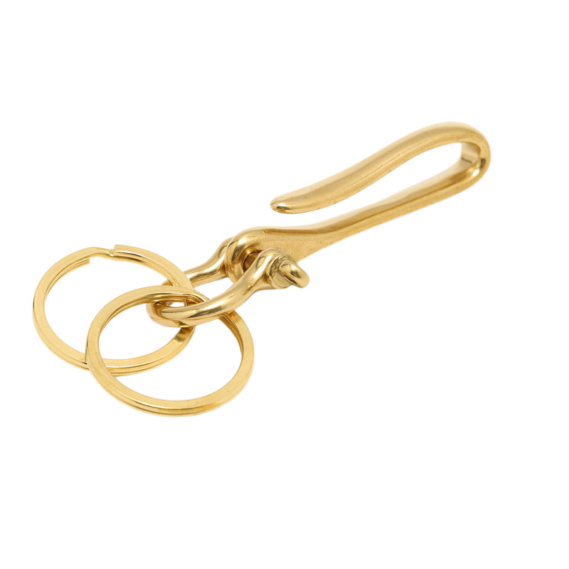 Brass Cloth Hook U-Shaped Key  - Leatherwork Hardware recension och pris