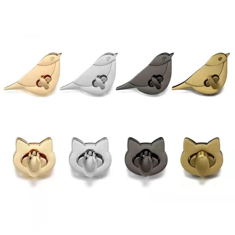 Cute Cat/Bird Clasp Locks Meta - Leatherwork Hardware recension och pris