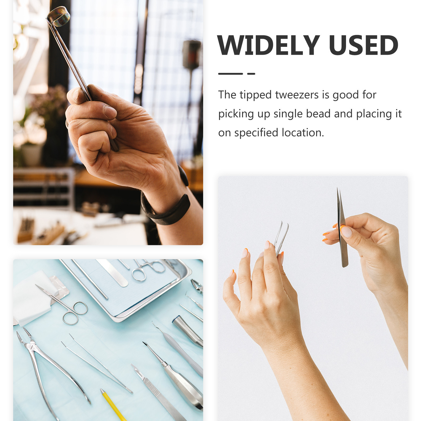 10Pcs Plastic Craft Tweezers B - Leather Work In Art recension och pris