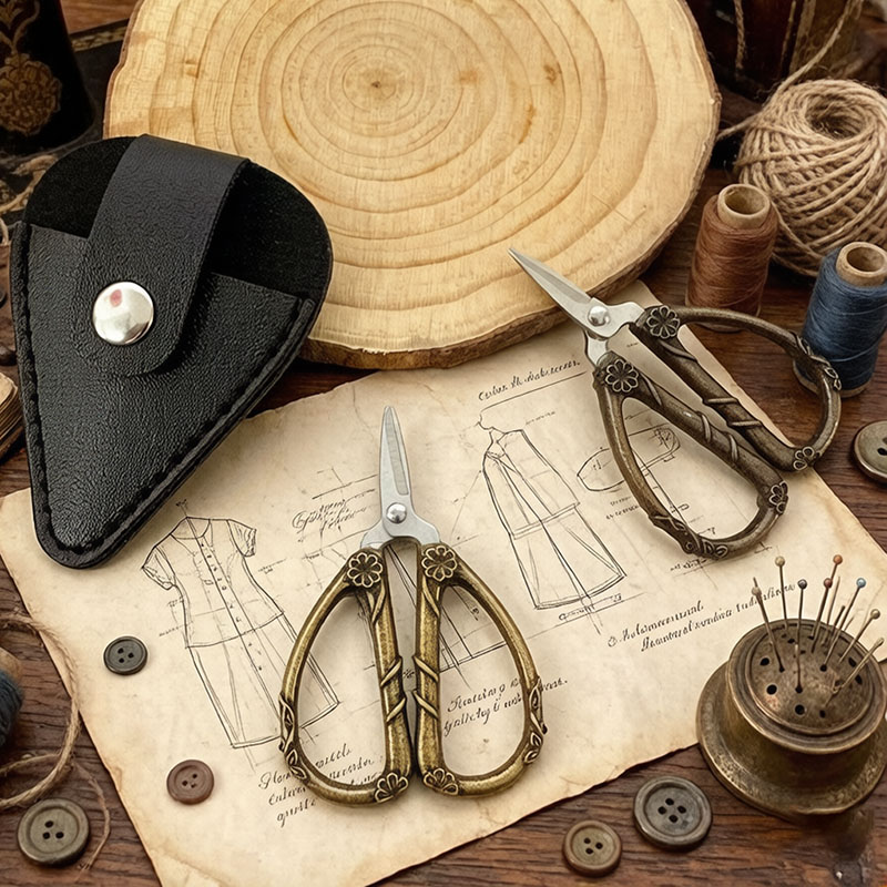 Mini Vintage Scissors Stainles - Leather Work In Art recension och pris