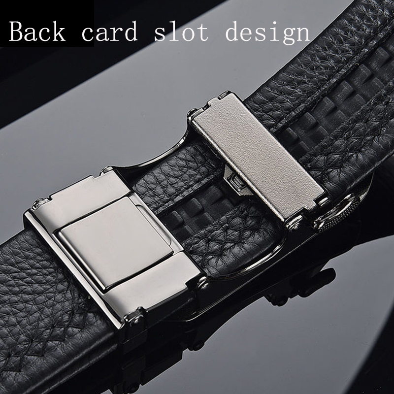 Belt Men Automatic Buckle Belt - Leather Works Belt recension och pris
