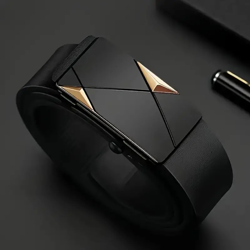 Stylish Men's PU Leather Belt  - Leather Works Belt recension och pris