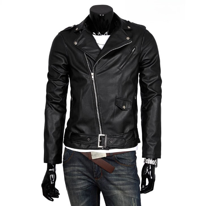 Men Vintage Faux Leather Motor - Leather Works Belt recension och pris