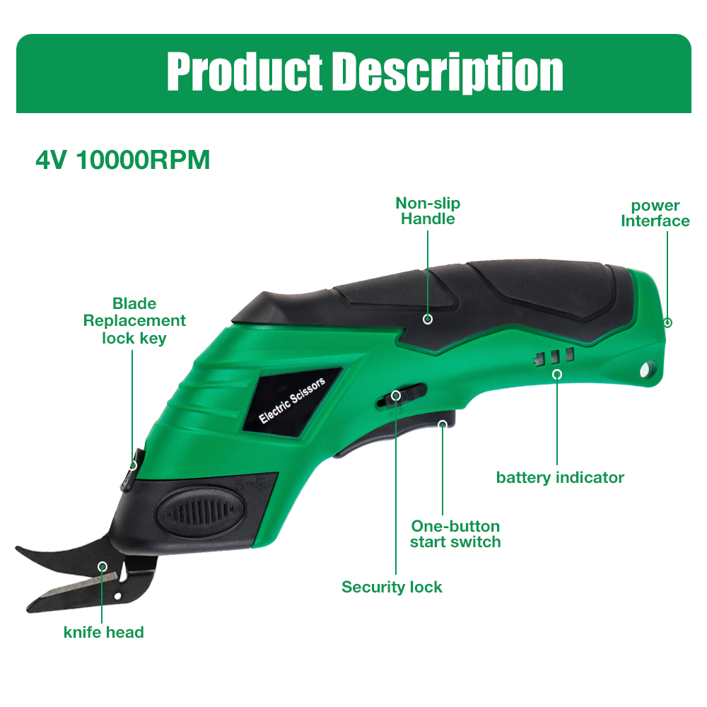 4V Electric Scissors, Home USB - Leatherwork Projects recension och pris